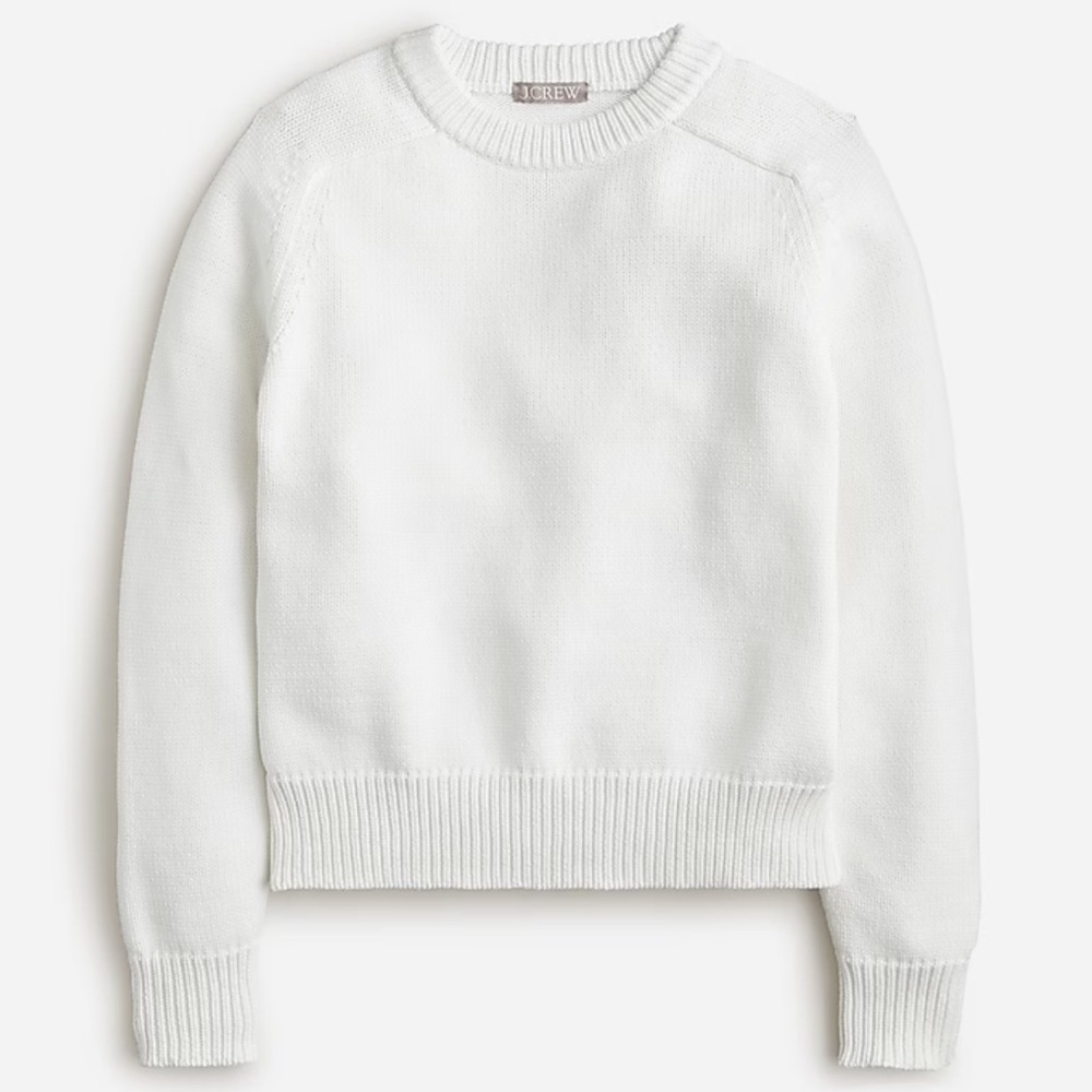 J. Crew Relaxed Pullover Sweater White Sweater Size Medium